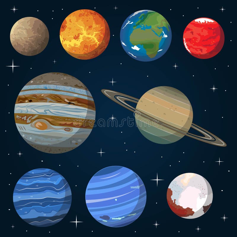 九个行星太阳系.